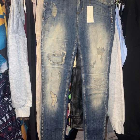 Gilded Intent • NWT Distressed Jeans - Picture 2 of 5